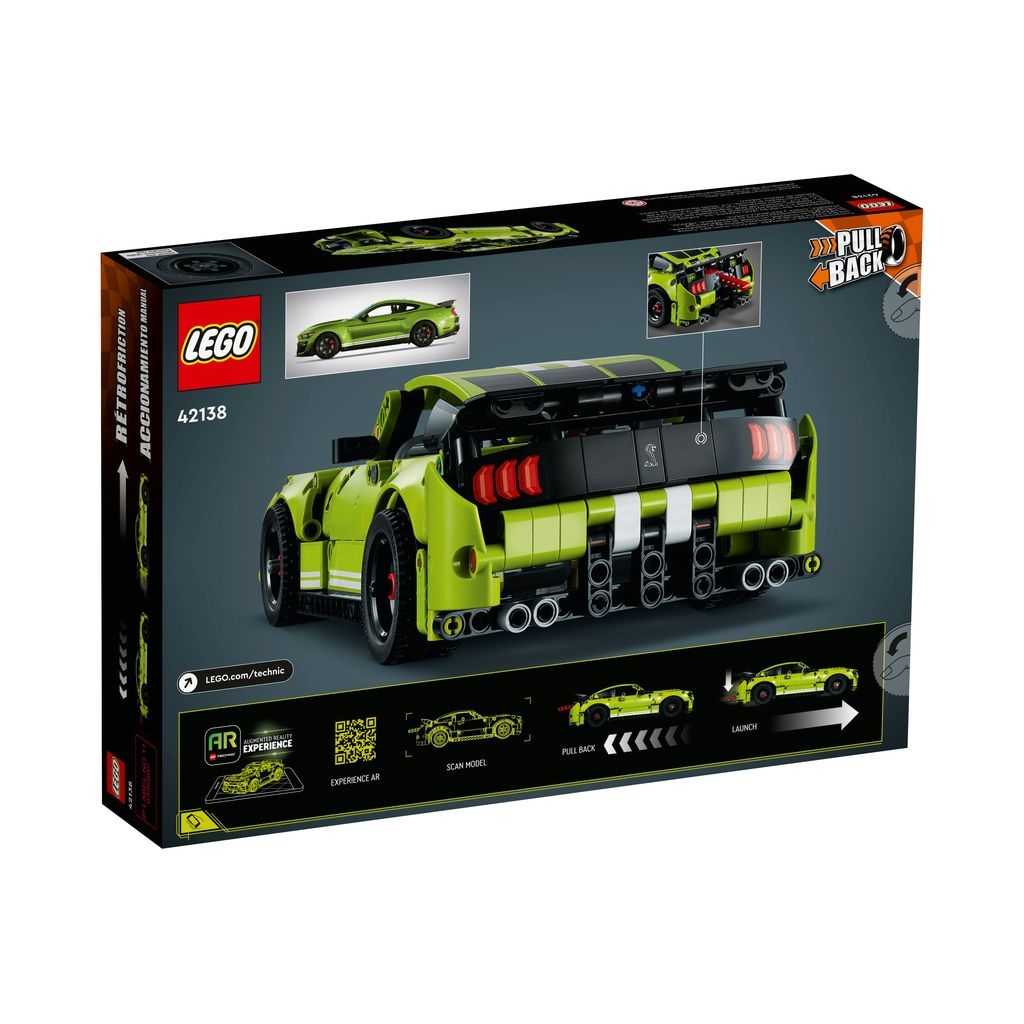 Technic Lego Ford Mustang Shelby GT500 Edades 9+ # 42138 Artículo 544 Piezas | TQY-075291